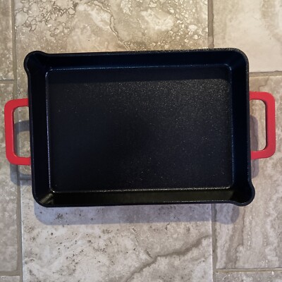 Cast Iron 9 X 13 Griddle - Red