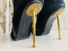 Di Marni Best Fetish Women Italian Boots  High Heels Black Suede Size 39