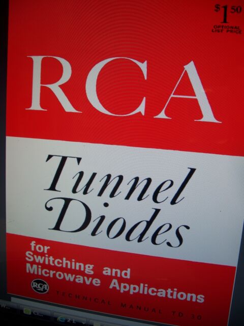 RCA Tunnel Diode Manual on CD in .PDF Format ! In COLOR !