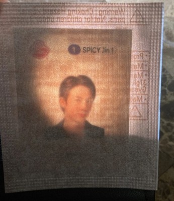【超レア】BTSジン진라면 ポスター1枚 Otoki Jin Ramen - Kim Seok Jin Sticker limited edition 1 Spicy Jin