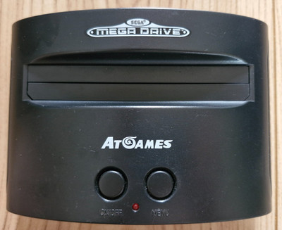 AT Games Sega Mega Drive Classic 80 Built-In Games Wireless Console Only Black