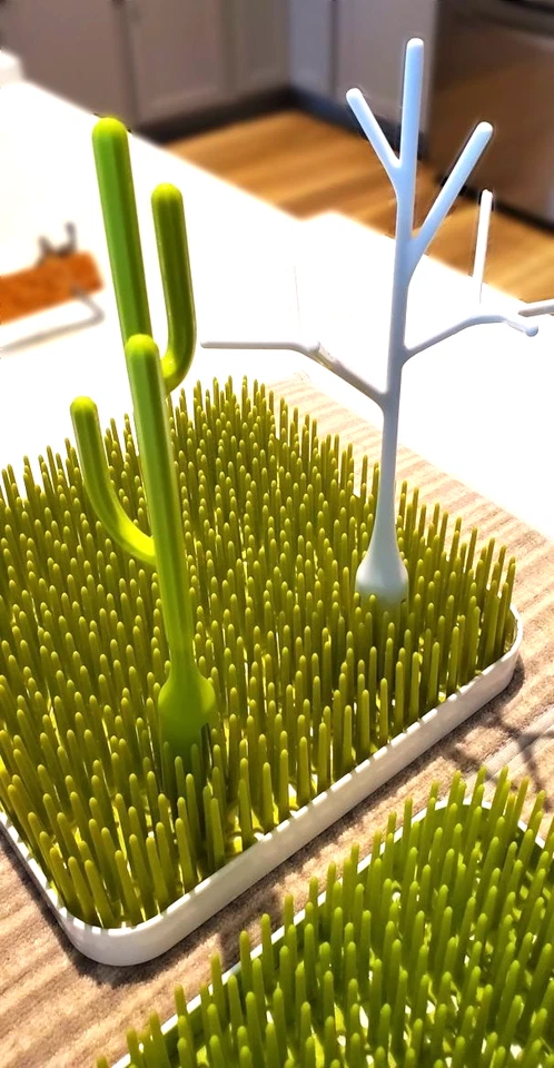 Boon Grass - Countertop Drying Rack Holder for Bottle/Cups - Baby -  Lot Of 2 - Image 4 of 4