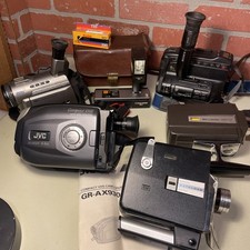 UNTESTED Mixed Lot Of Film/Digital/Video Cameras/Lens And Accessories/Vintage