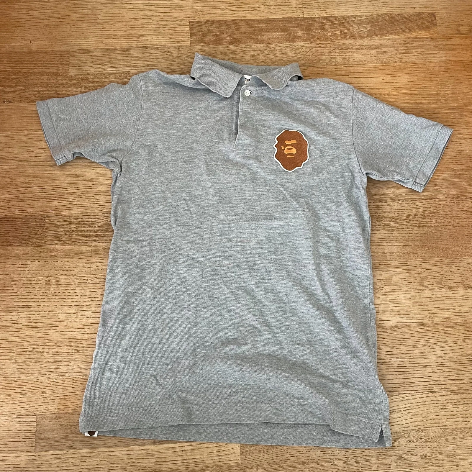 Bape Logo Grey Polo