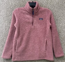 Patagonia Girls XL 14 Los Gatos 1/4 Zip Jacket Light Star Pink Fleece Coat 65495