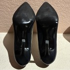 BCBGeneration Black Leather Pointed Toe Stiletto Pumps Women's Size 7 Slip On — photo 6