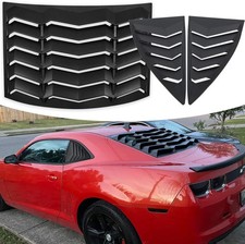 Rear and Side Window Louvers Sun Shade Windshield Cover ABS in Matte Black for C