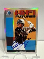 CJ Abrams 2022 Bowman Hi-Fi Futures IP Auto Nationals