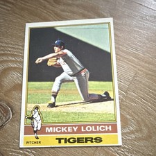 Topps 1976 Mickey Lolich #385 Detroit Tigers MLB Baseball Card Base Set
