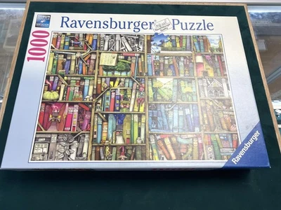 Ravensburger - Puzzle Adulte - Puzzle 1000 p - Bibliothèque Magique - Colin - Photo 1/2