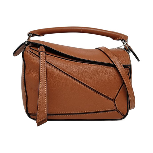 LOEWE Puzzle Mini bags Leather Brown Free Shipping | Duties Paid