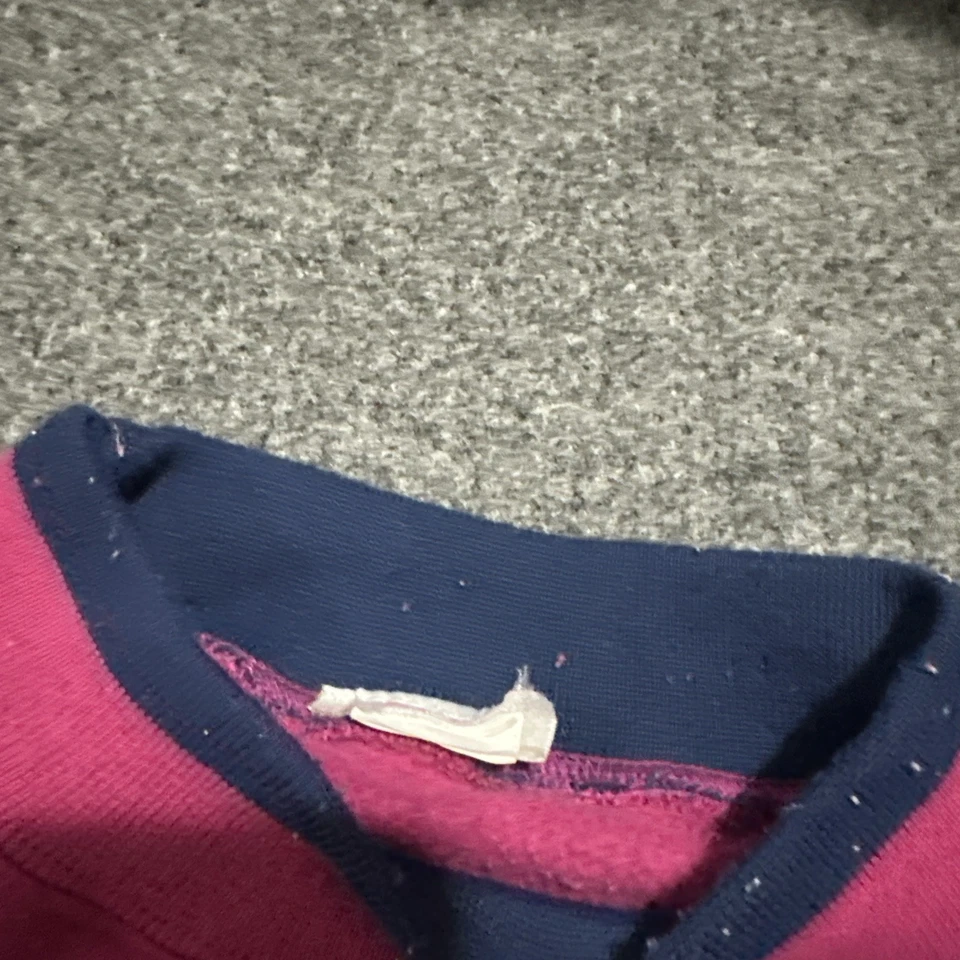 Vintage 80’s 90’s Adidas Sweatshirt Size M Pink Blue Boxy Fit - Image 2 of 4