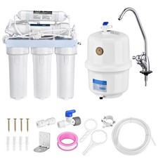 5 Stage Reverse Osmosis Water Filter System RO Drinking Faucet Purifier Home WQA