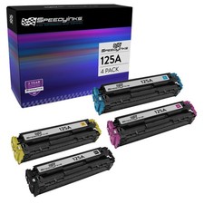 Reman Toner for HP 125A (1 Black, 1 Cyan, 1 Magenta, 1 Yellow, 4-Pack)