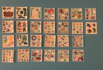 Kromekote & Mylar - Seltene Sandylion Sticker Originalbögen Stickeralbum 90er
