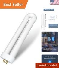 15W UV Bug Zapper Bulb Replacement, Shatter Resistant for T6, T8, T9 Zappers