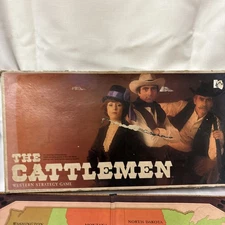 The Cattlemen Western Strategy Board Game Selchow & Righter 1977 Vintage
