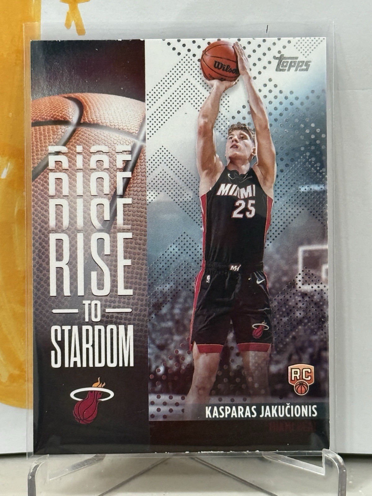 2025-26 Topps Rise to Stardom Kasparas Jakucionis Rookie Heat #RTS-20