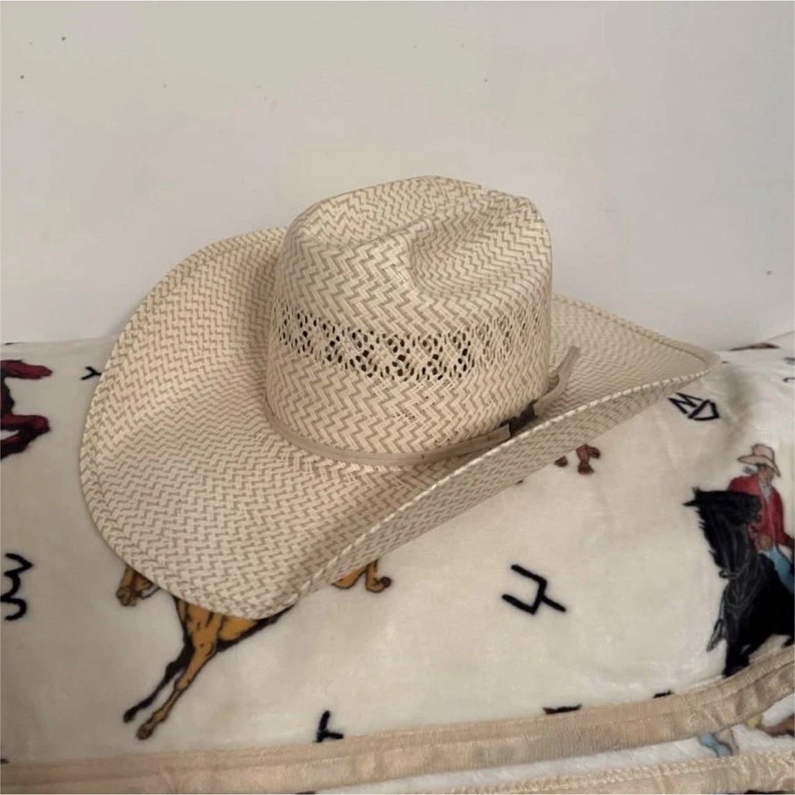 Chapeau Cowboy American Hat Company – Taille 7 – Feutre Castor 4x – Marron/gris – Vintage