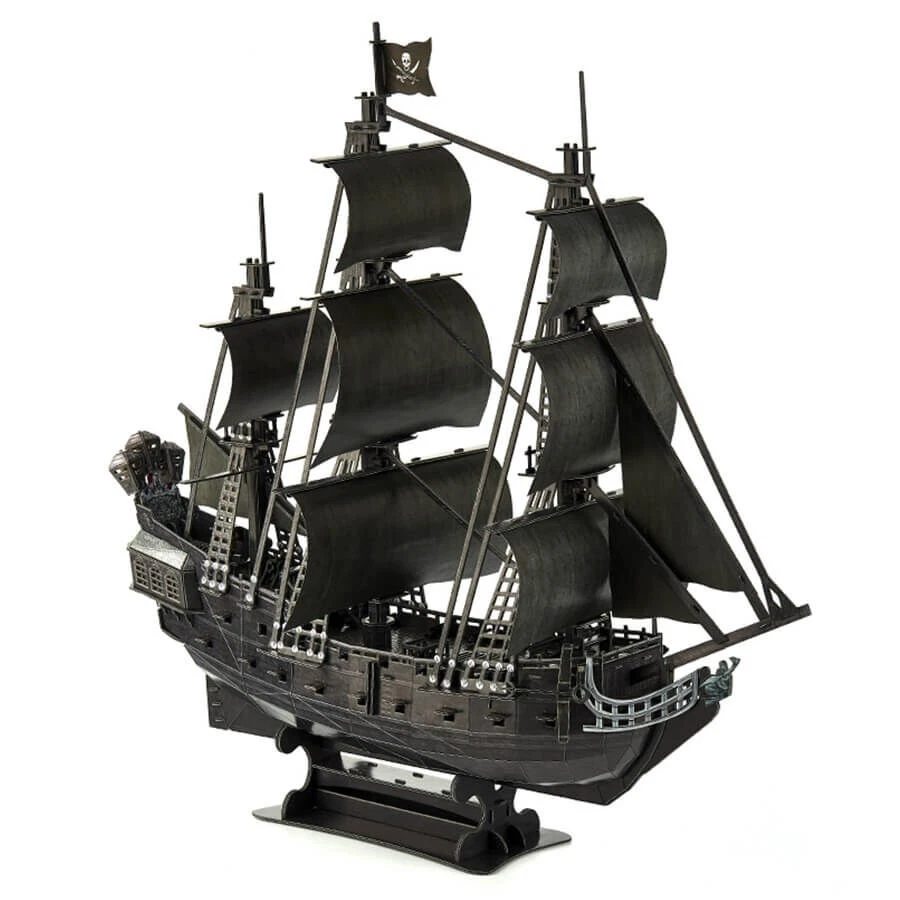 Puzzle 3D QUEEN ANNE'S REVENGE NAVE DEI PIRATI CubicFun - Immagine 3 di 4