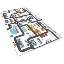 Car Carpet Rugs Play Mat for Kids,Road Traffic Rug 31x47IN/80x120cm, A