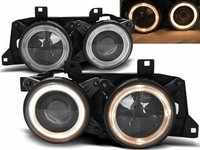 Angel Eyes Scheinwerfer FüR BMW E32/34 5/7Er 88-92 Schwarz