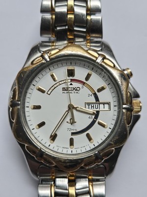 SEIKO KINETIC 5M 23 - 6C 3B T 2 . Herren-Armbanduhr, 72Hrs.