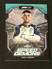 2025 Topps Chrome Formula 1 F1 ISACK HADJAR Speed Demons Rookie Aqua /199 #5 RC