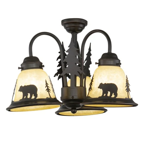 Bozeman 3-Light Convertible Light Kit in Rustic Style 10.5 Inches Tall and 15.5 - Picture 1 of 9