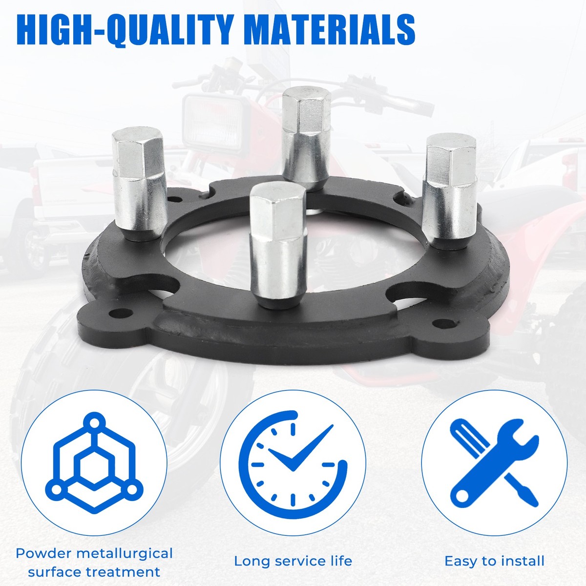 For Honda ATC 185 200 1981-1986 Bolt-On Front Wheel Adapter Kit