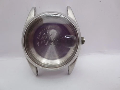 VINTAGE ROLEX OYSTER 6534 34mm MIDDLE CASE AND BACKCASE FOR MOVEMENT CAL.1030