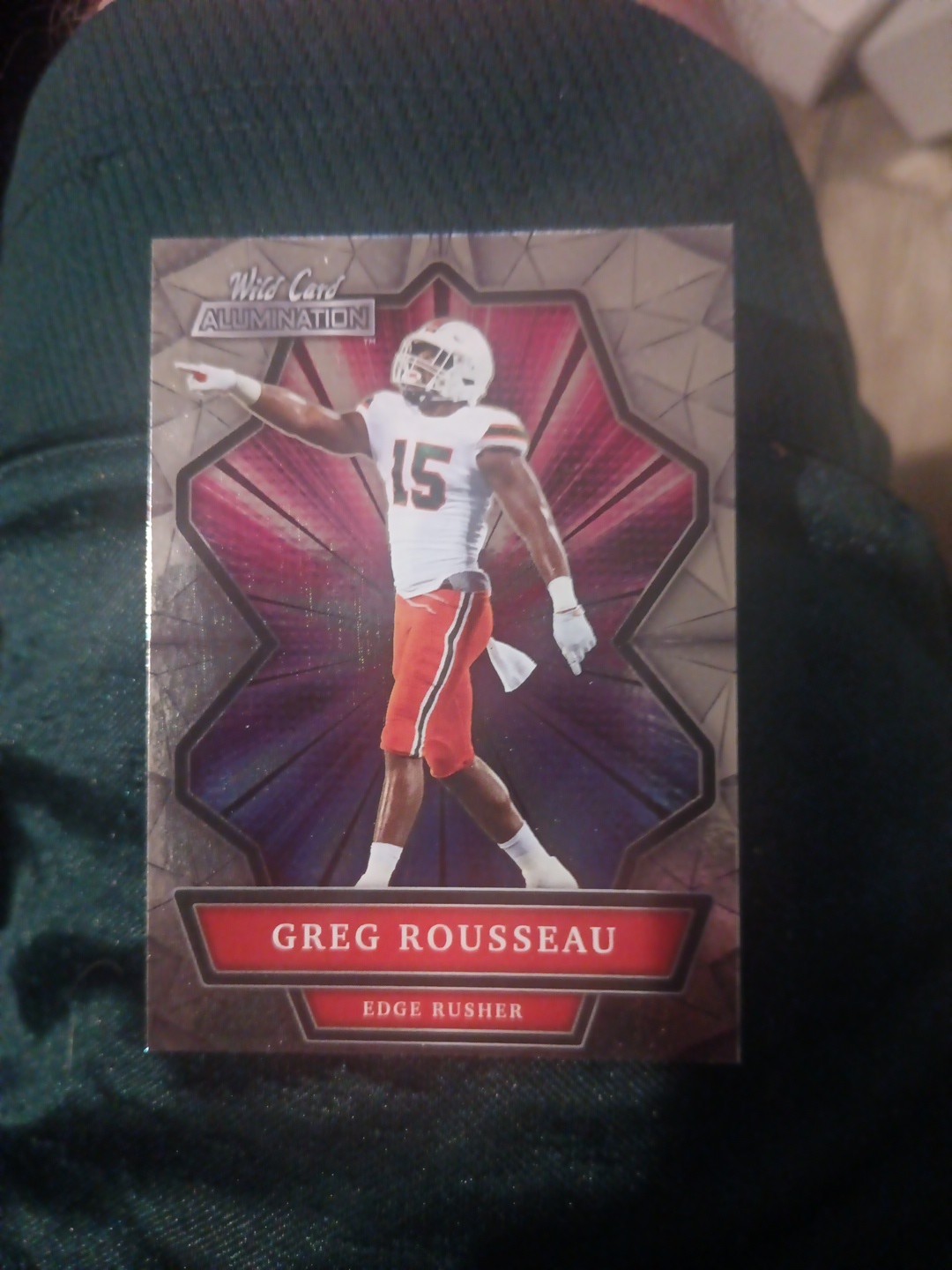 2021 Wild Card Alumination - Greg Rousseau #ABC-19 Holo-Lux Silver Crystals /99