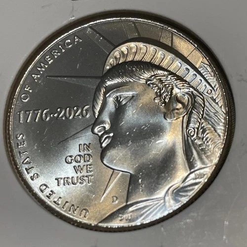 1776-2026 D Liberty Semiquincentennial Half Dollar,  UNCIRCULATED, ON HAND