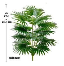 Image of 75cm Large Artificial Palm Tree Fake Tropical Plant in Pot Indoor Outdoor Decor