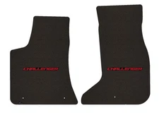 Lloyd Berber Front Carpet Mats for '23 Dodge Challenger w/Block Red on Black