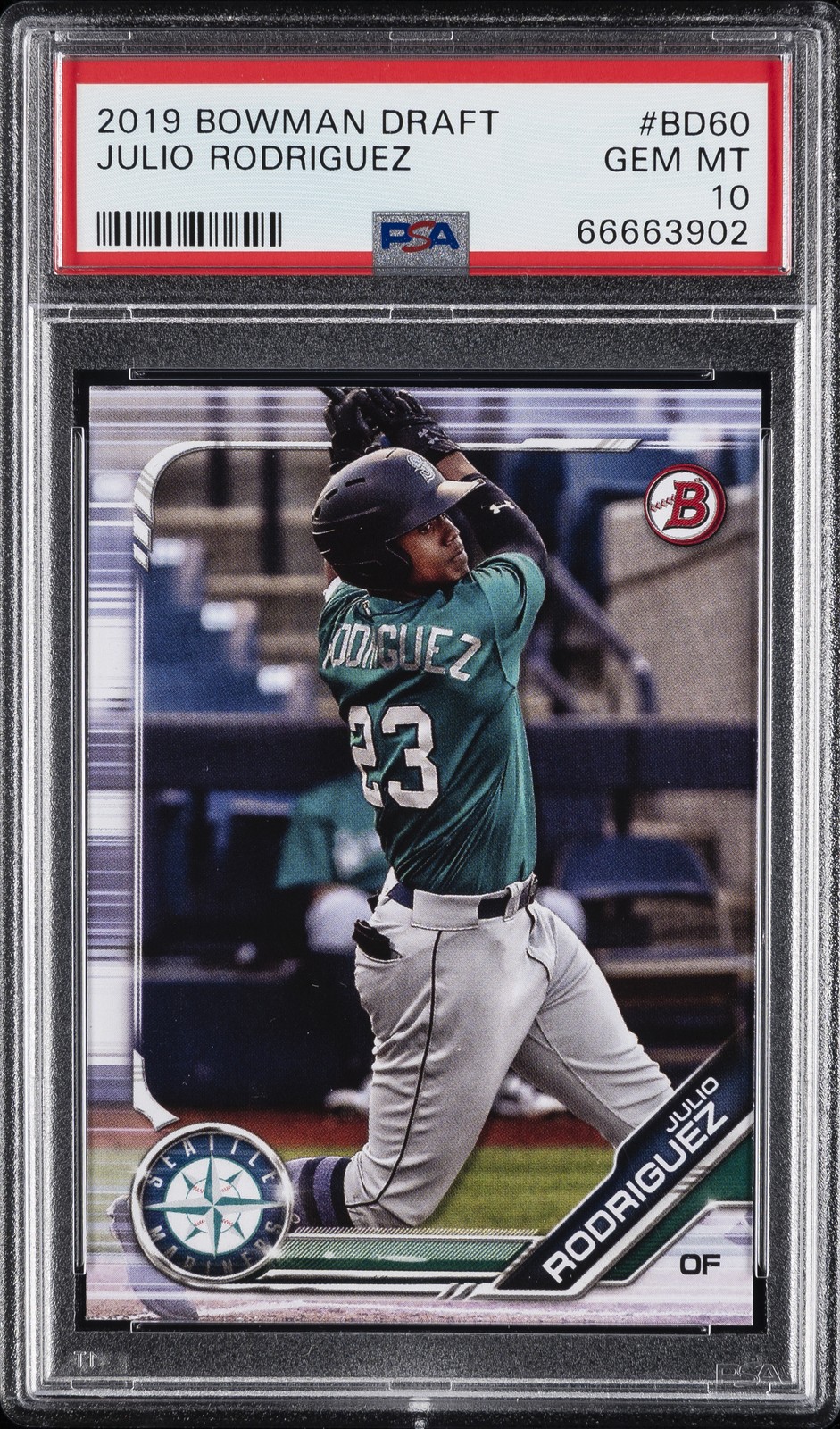 2019 BOWMAN DRAFT #BD60 JULIO RODRIGUEZ PSA 10