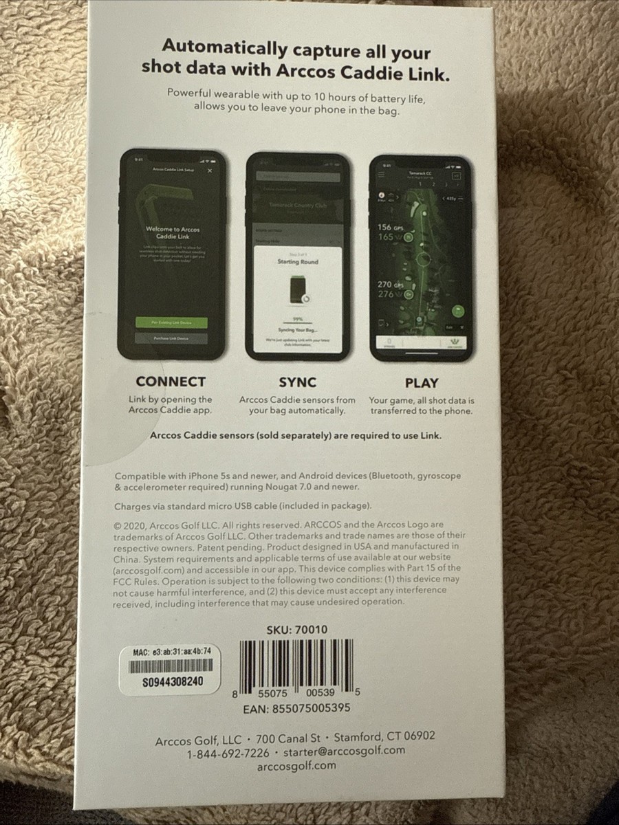 ARCCOS CADDIE LINK ゴルフデバイス Arccos Link Pro - Track Your Golf Game Without A Phone