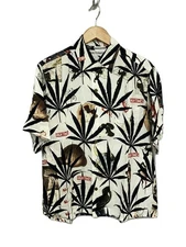 WACKO MARIA HIGHTTIMES 24ss Ghost Pattern Aloha Shirt M Rayon WHT All over