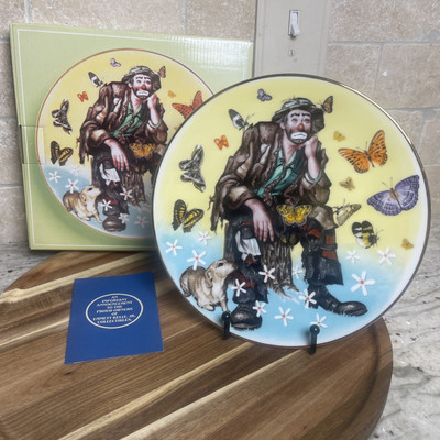 Emmett Kelly Jr. Limited Edition Plate.  Spring  By Rusty Rust. Brand New In Box