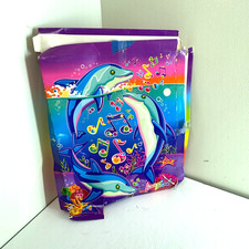 Vintage Lisa Frank Dancing Dolphins Storage Box Rainbow Fantasy 90s Y2K 00s Gift