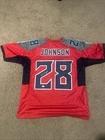 Autographed Football Jersey Red Chris Johnson #28 JSA Authenticated Autographed