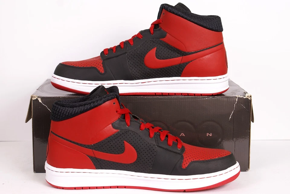 Nike Air Jordan Alpha 1 I 2010 rojo universitario talla 12 criado negro blanco 392813 001 Foto 2 de 4