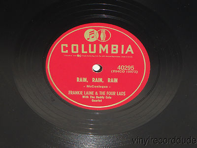 FRANKIE LAINE & FOUR LADS Rain Rain / Your Heart My Heart 78 rpm Columbia 40295