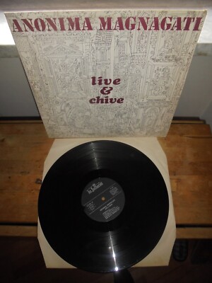 Anonima Magnagati ''Live & Chive'' LP La Fattoria - L.F.03 ITA 1977