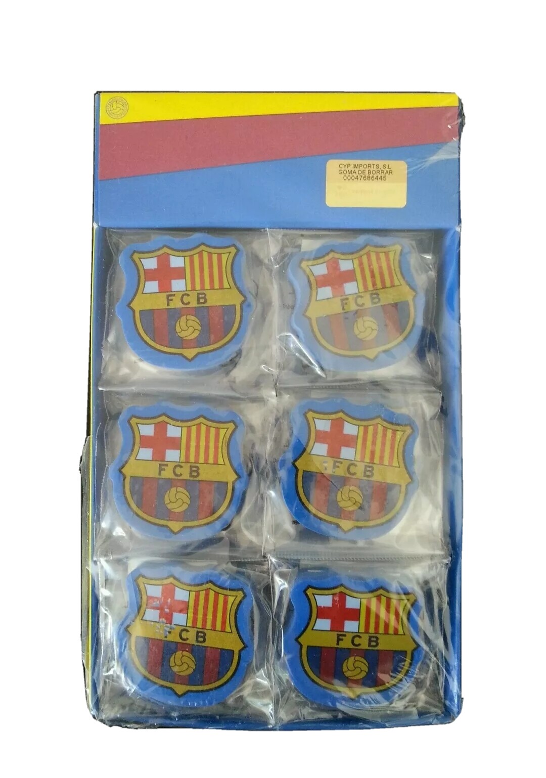 24 x FC Barcelona Radiergummi Gomas Rubber Fanshop Champions League España Nuevo