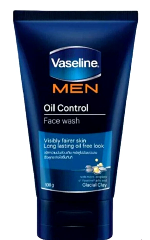 3Vaselina Lavado Hombres Aceite Control Facial Espuma 100g Elimina la Piel Facial Visiblemente Más Clara Foto 2 de 4