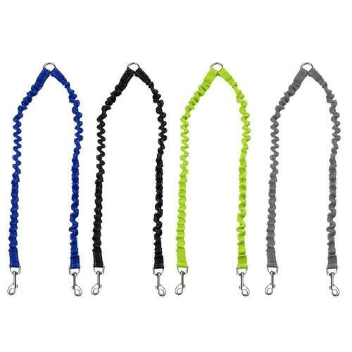 Police Style Double-Ended Dog Training Lead - 5ft Long, 20mm/25mm Soft Webbing