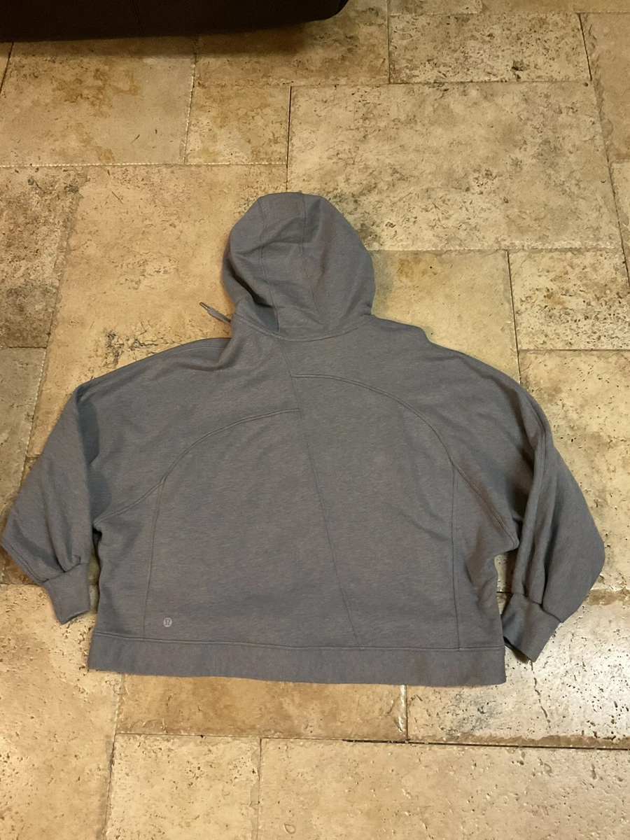 Lululemon Scuba Broken Beats Hoodie XS S Heathered Glacier Grey