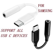Genuine Samsung USB Type C to 3.5mm AUX Audio Headphone Jack Cable Adapter Lead