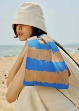 Buffollow Everyday tote Bag Knitted Wrist bag light weight Travel Pouch SZ Small